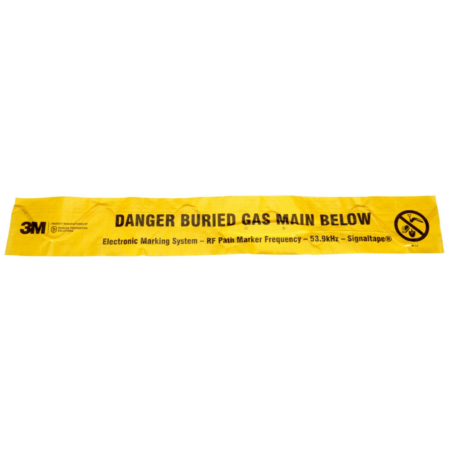 7100254502 - 3M Electronic Marking System (EMS) Warning Tape 7905-XT, Yellow, 4 in, Gas, 500ft, 1 Box/Case