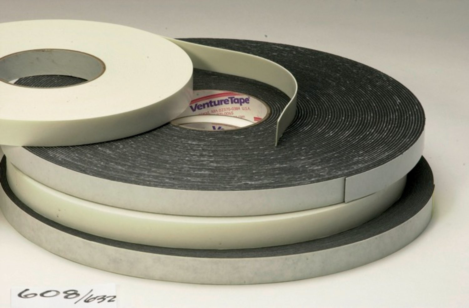7010379959 - 3M Venture Tape Double Sided Polyethylene Foam Glazing Tape VG1208,
White, 1/2 in x 85 ft, 125 mil, 40 rolls per case