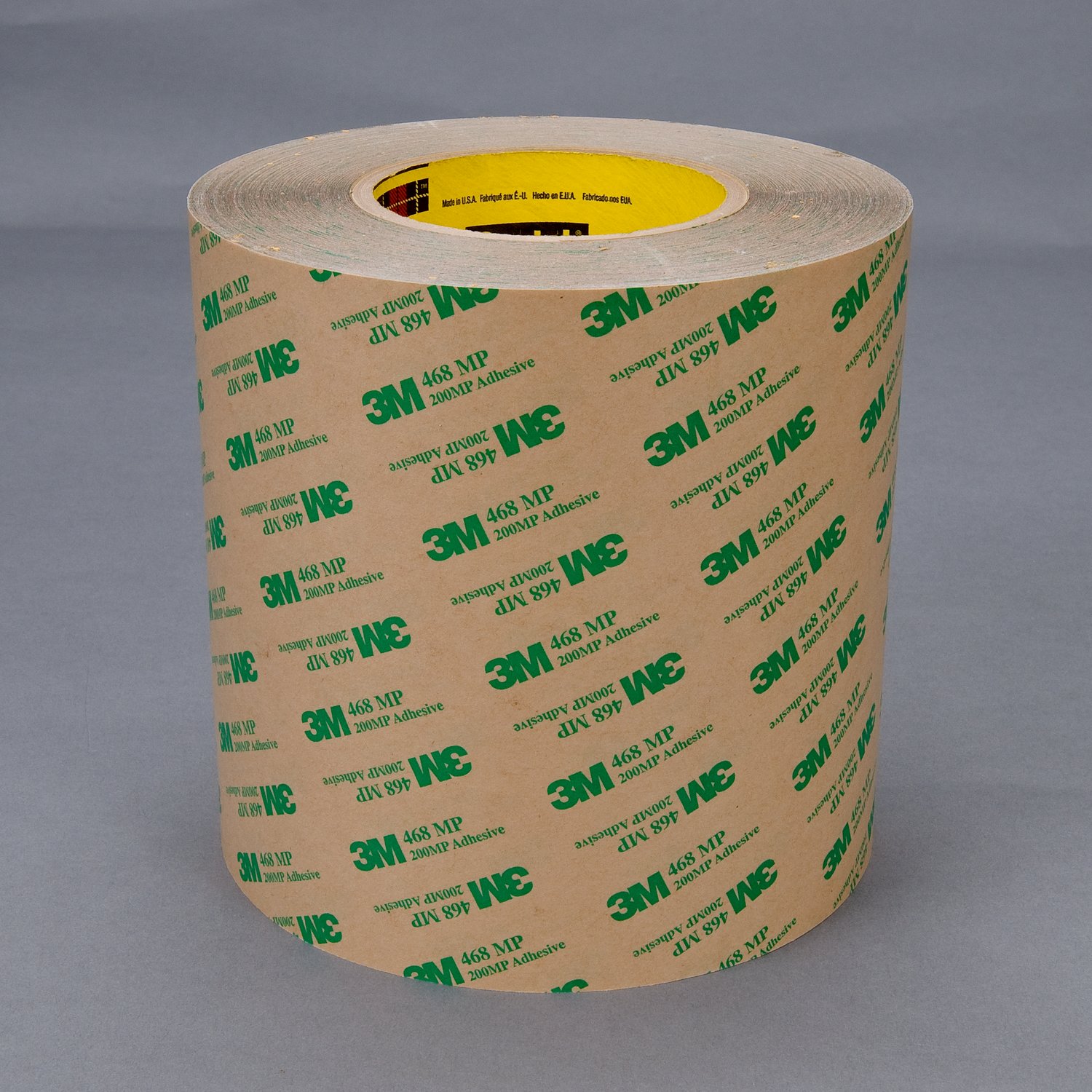 7000115503 - 3M Adhesive Transfer Tape 468MP, Clear, 12 in x 60 yd, 5 mil, 4 rolls
per case
