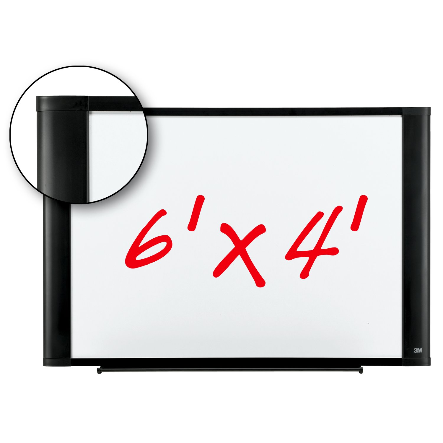 7010332245 - 3M Melamine Dry Erase Board M7248G, 72 in x 48 in x 1 in (182.8 cm x
121.9 cm x 2.5 cm) Graphite Finish Frame
