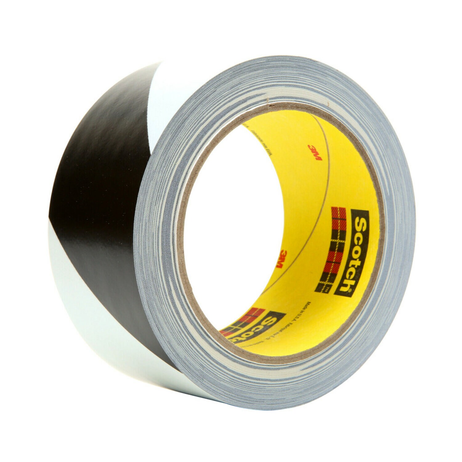 7000123282 - 3M Safety Stripe Vinyl Tape 5700, Black/White, 3 in x 36 yd, 5.4 mil, 12 Roll/Case
