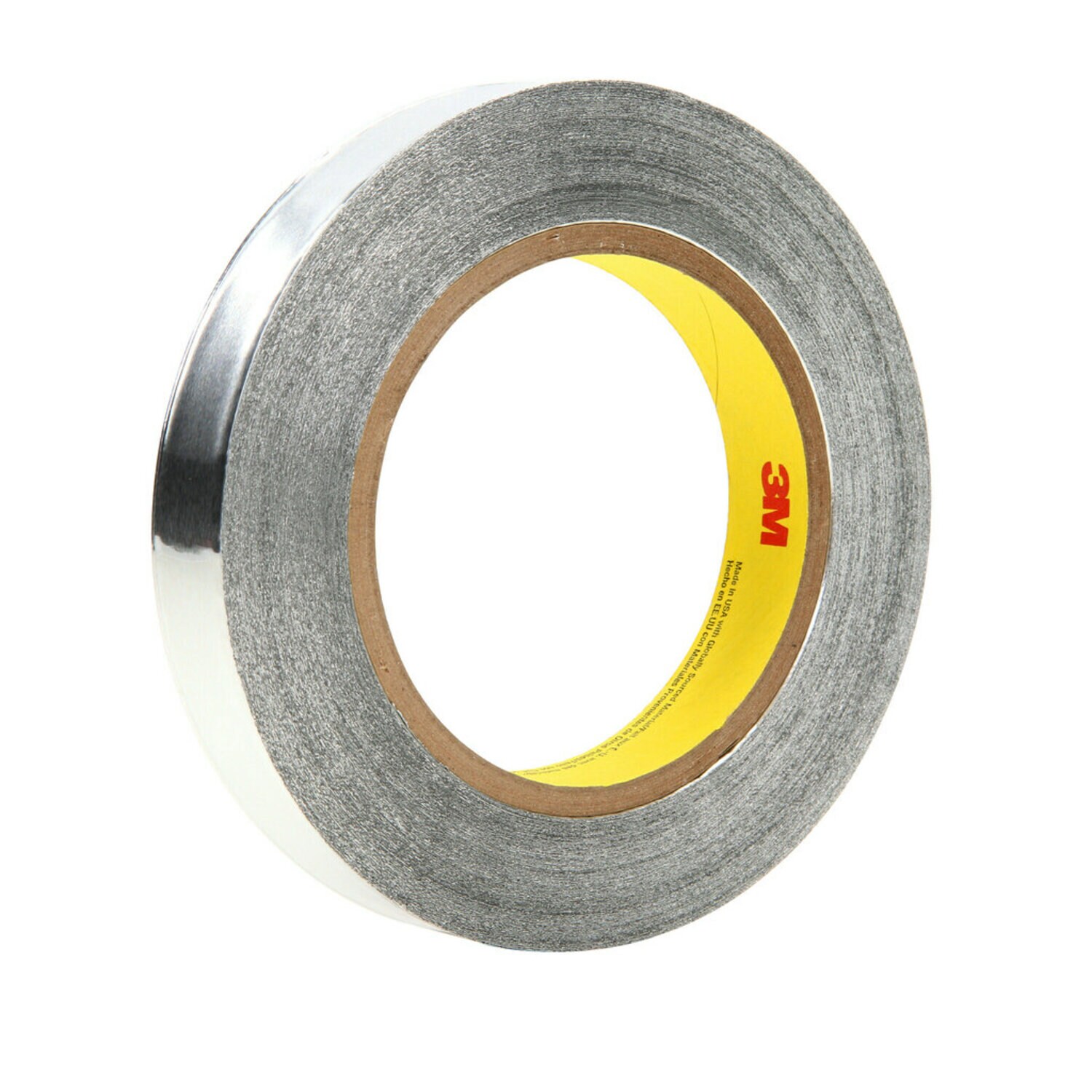 7100053636 - 3M Aluminum Foil Tape 425, Silver, 19 mm x 55 m, 4.6 mil, 48 rolls per
case