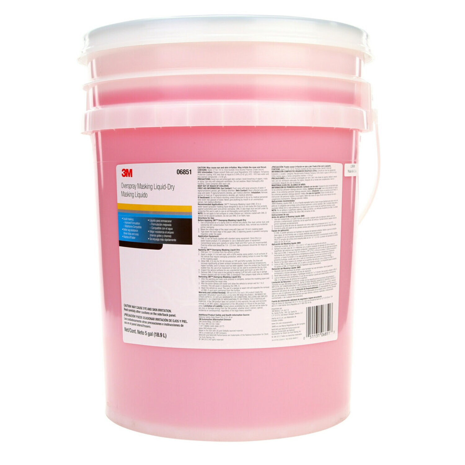 7100136751 - 3M Overspray Masking Liquid Dry, 06851, 5 Gallon, 1 per case