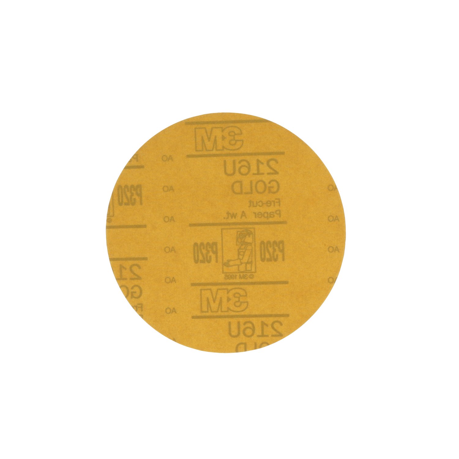 7000119687 - 3M Hookit Gold Disc 216U 00975, 6 in, P320, 100 Discs/Carton, 4 Cartons/Case