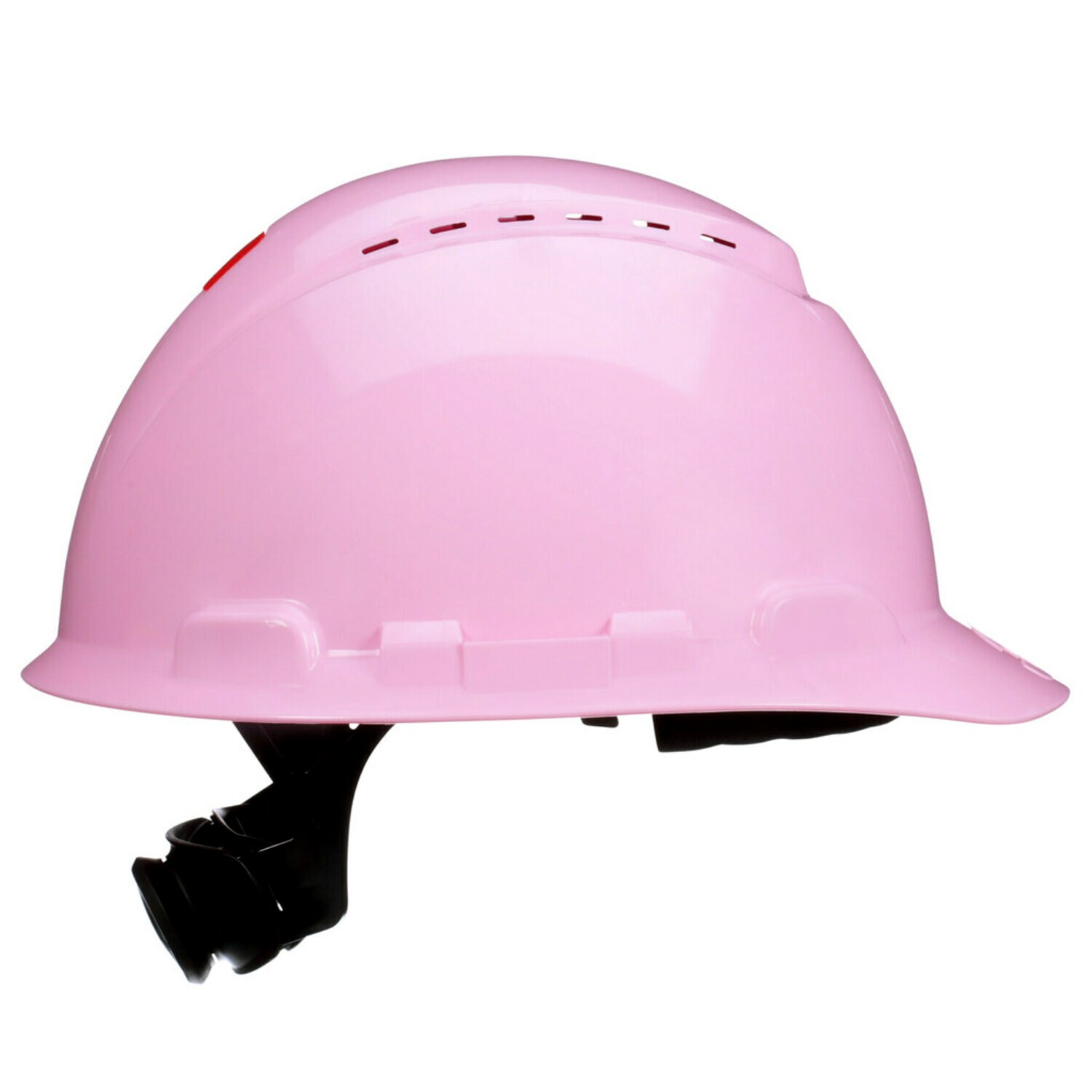 7100240026 - 3M SecureFit Hard Hat H-713SFV-UV, Pink, Vented, 4-Point Pressure Diffusion Ratchet Suspension, with Uvicator, 20 ea/Case
