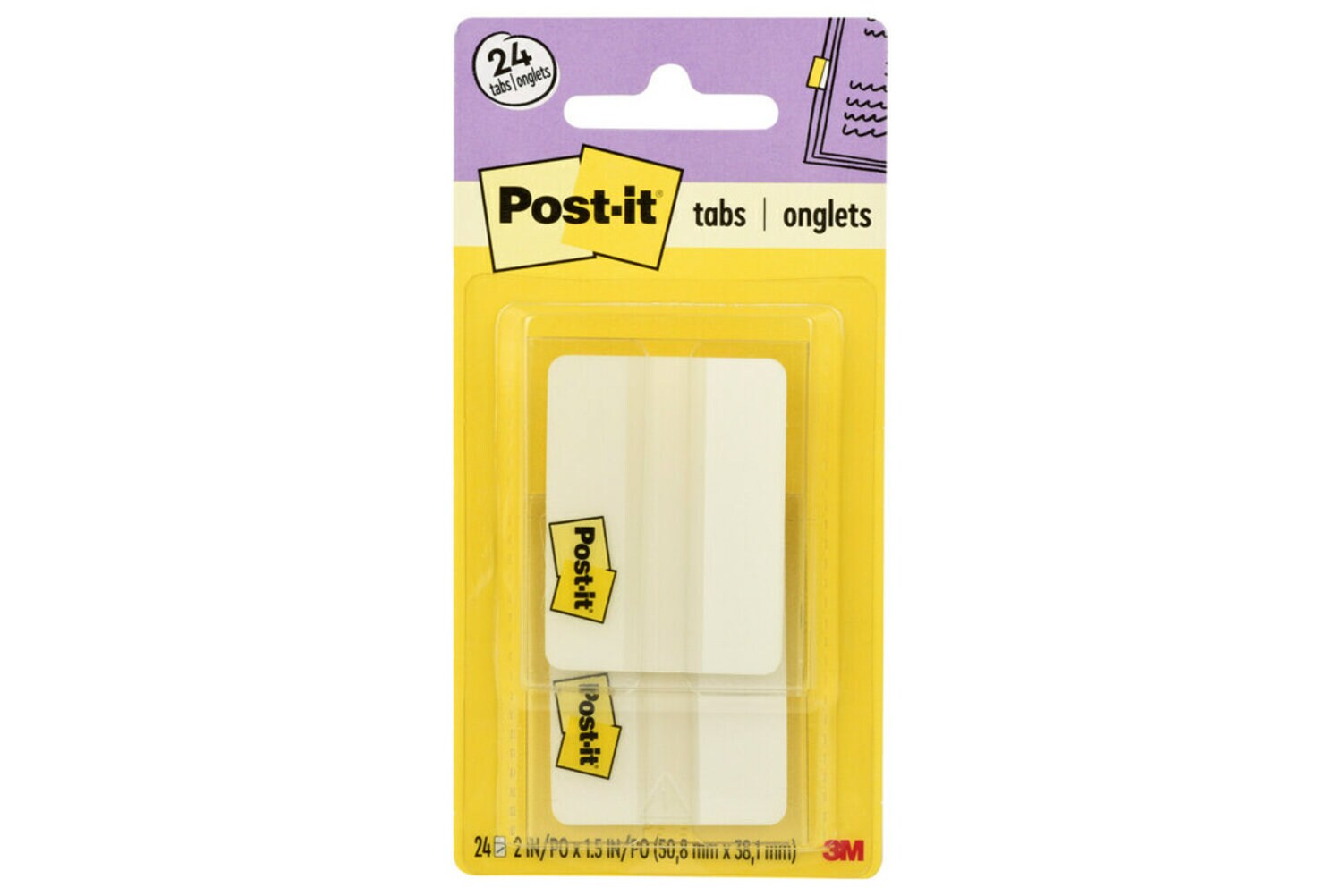 7010370973 - Post-it Durable Tabs 686-24WE, 2 in. x 1.5 in. (50,8 mm x 38 mm) White