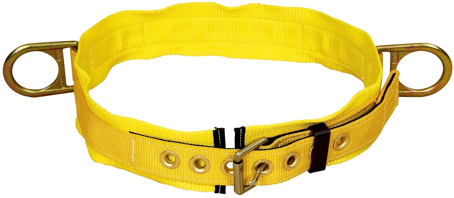 7012814944 - 3M DBI-SALA Tongue Buckle Positioning Belt with Hip Pad 1000025, Yellow, X-Large