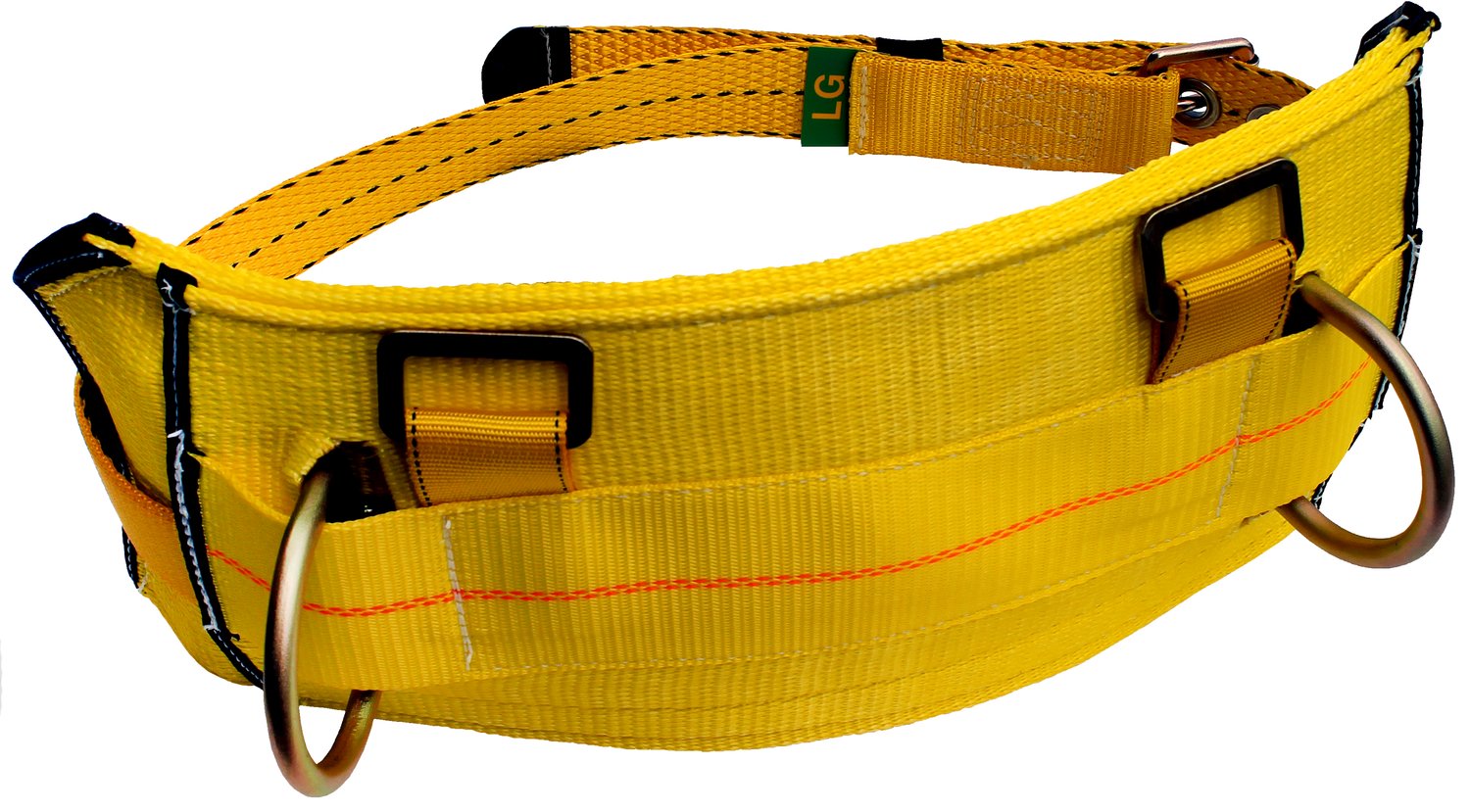 7012814984 - 3M DBI-SALA Derrick Tongue Buckle Positioning Belt with Pass-Thru Harness Connector 1000544, Yellow, Large