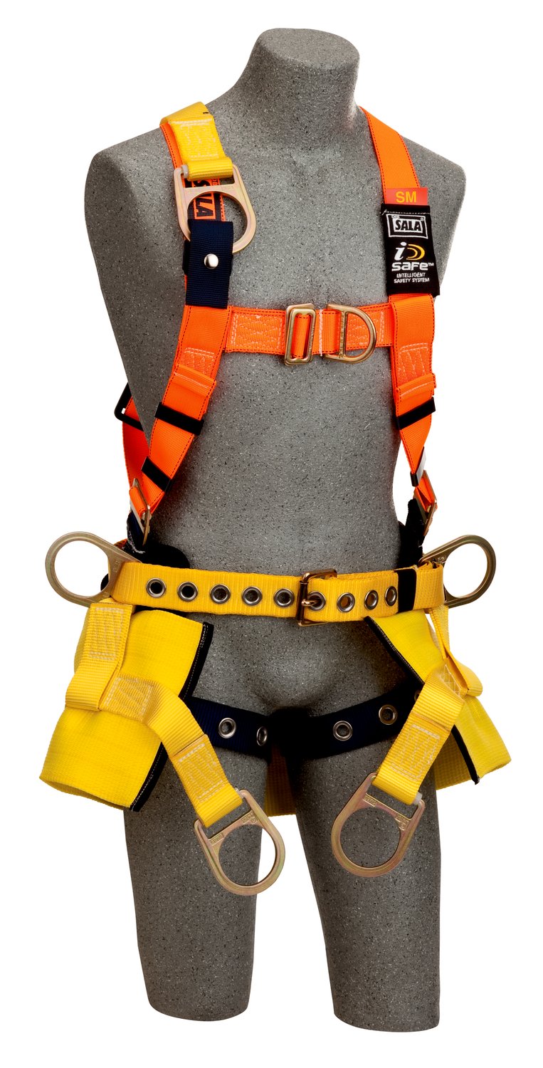 7012815640 - 3M DBI-SALA Delta Construction Climbing/Positioning Safety Harness with Seat Sling 1108101, Small