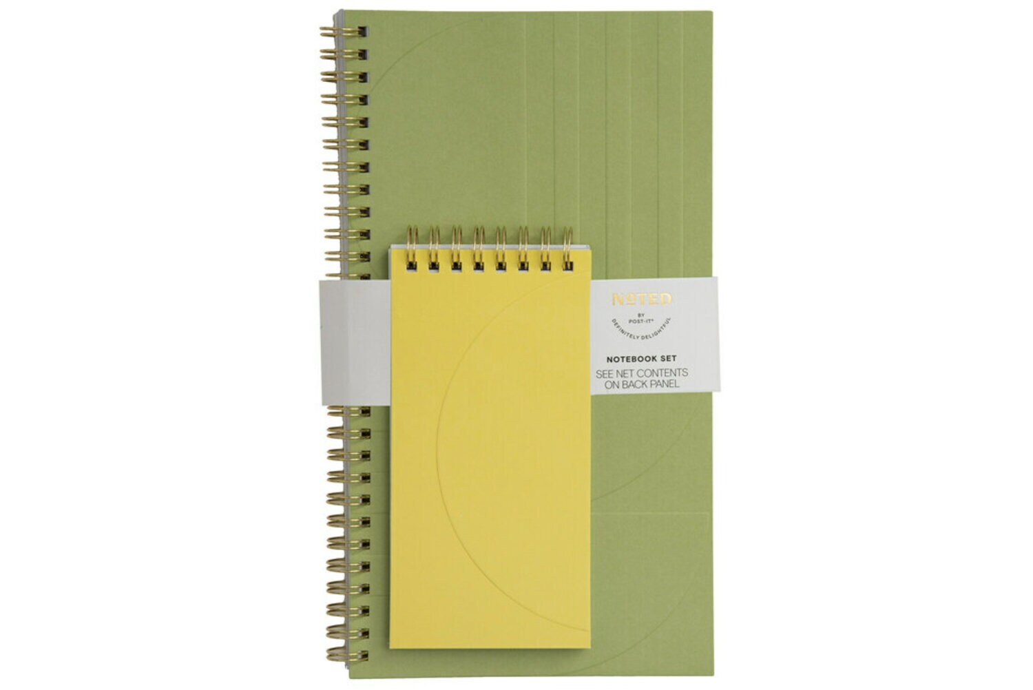 7100283611 - Post-it Notebook Set NTD6-NBSET-3, 3 in x 6 in (76 mm x 152 mm) 150 pages and 5.5 in x 10 in (139.7 mm x 254 mm) 150 pages
