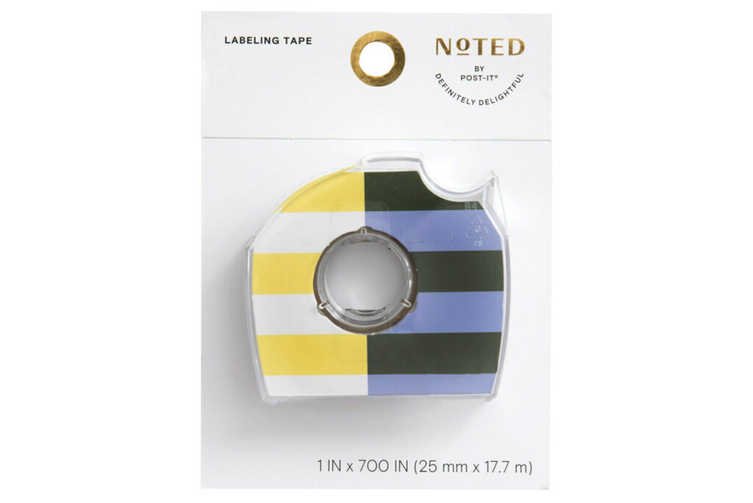 7100275974 - Post-it Labeling Tape NTD6-LTAPE1, 1 in x 700 in (25.4 mm x 17.7 m)
