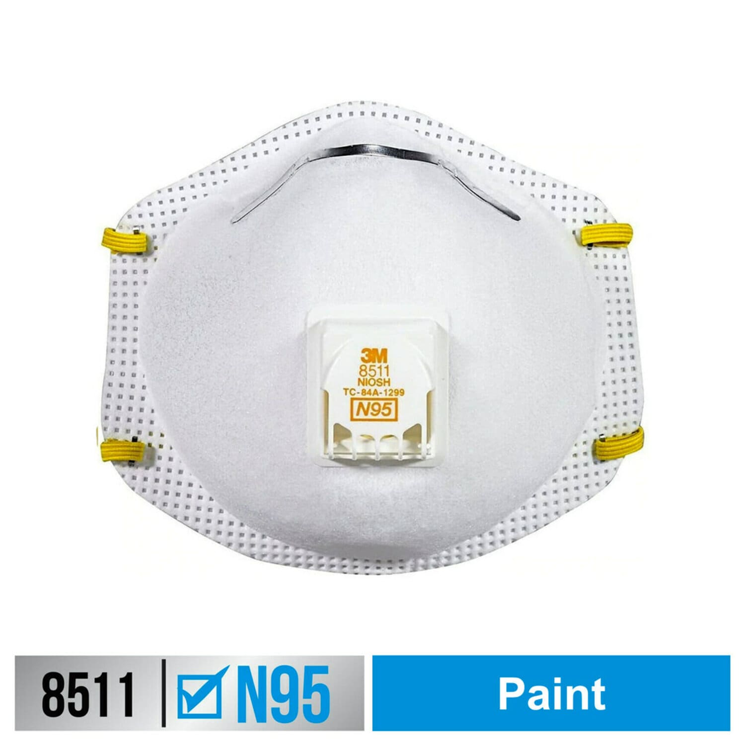 7100117492 - 3M Paint Sanding Valved Respirator 8511P5-C-PS, 5 ea/pk, 8 pks/cs