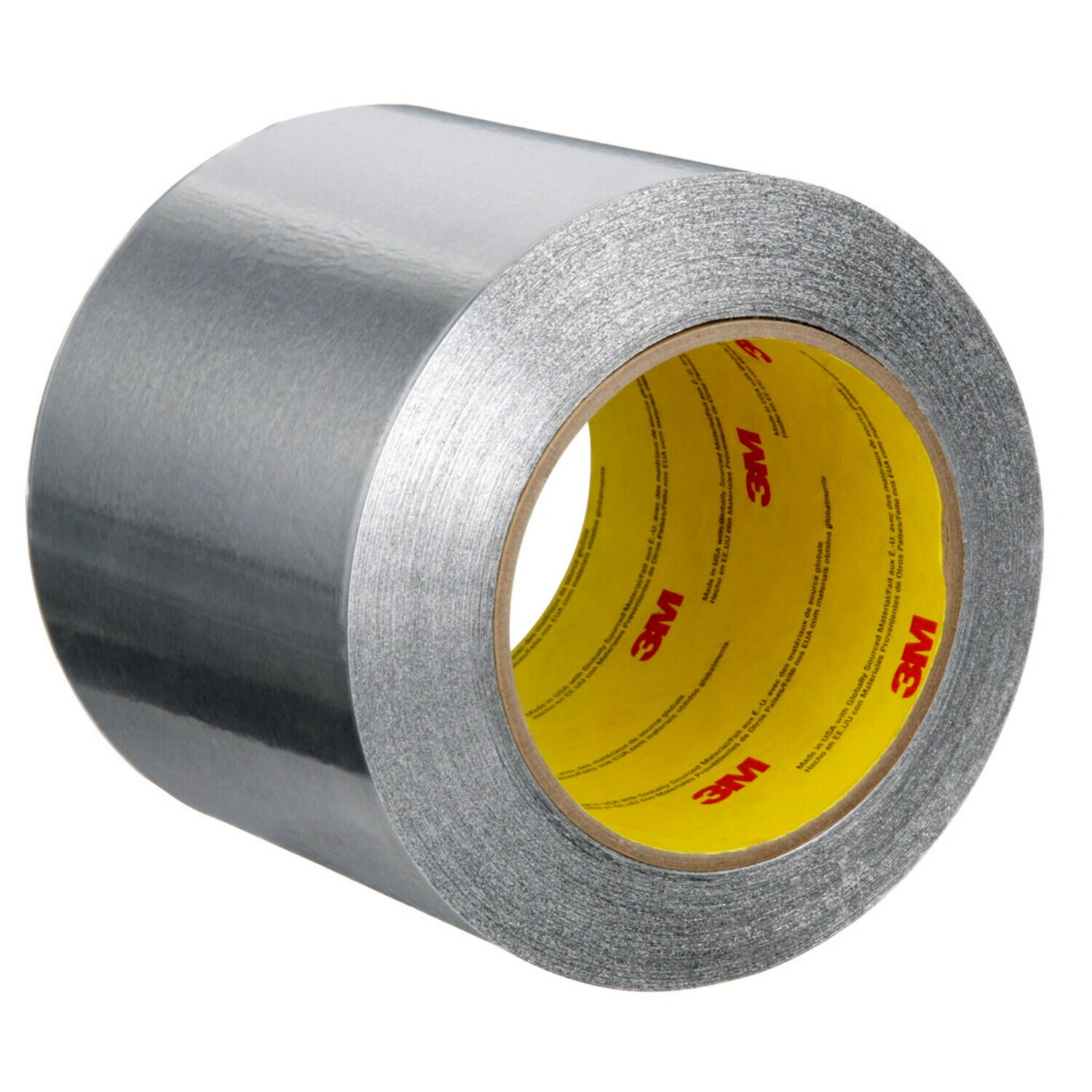 7010379578 - 3M Aluminum Foil Tape 425, Silver, 96 mm x 55 m, 4.6 mil, 12 rolls per
case