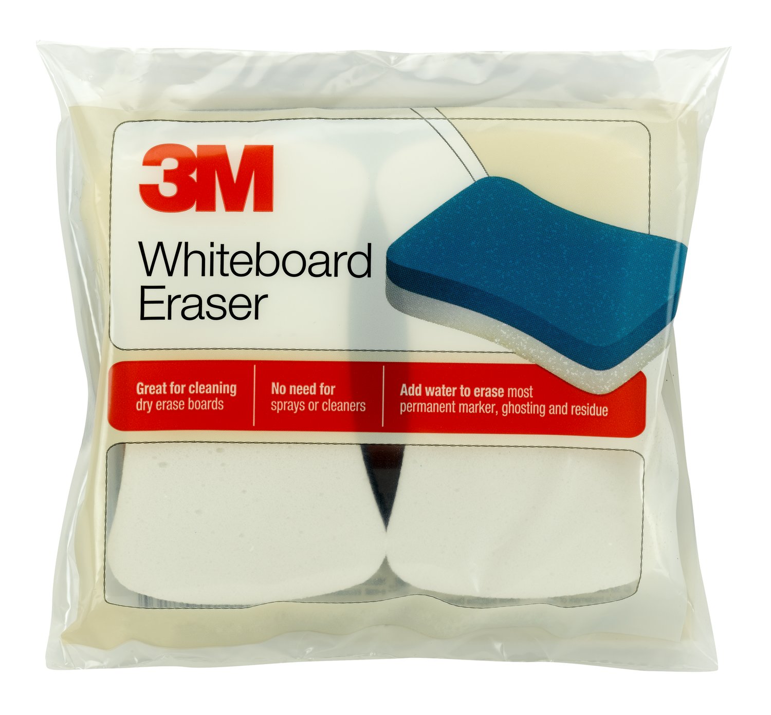 7000052505 - 3M Whiteboard Eraser 581-WBE for Permanent Markers and Whiteboards