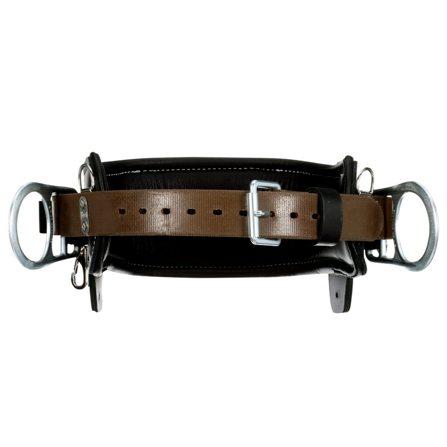 7012815140 - 3M DBI-SALA 2D Lineman Tongue Buckle Positioning Belt 1003246, Leather, Black, D24