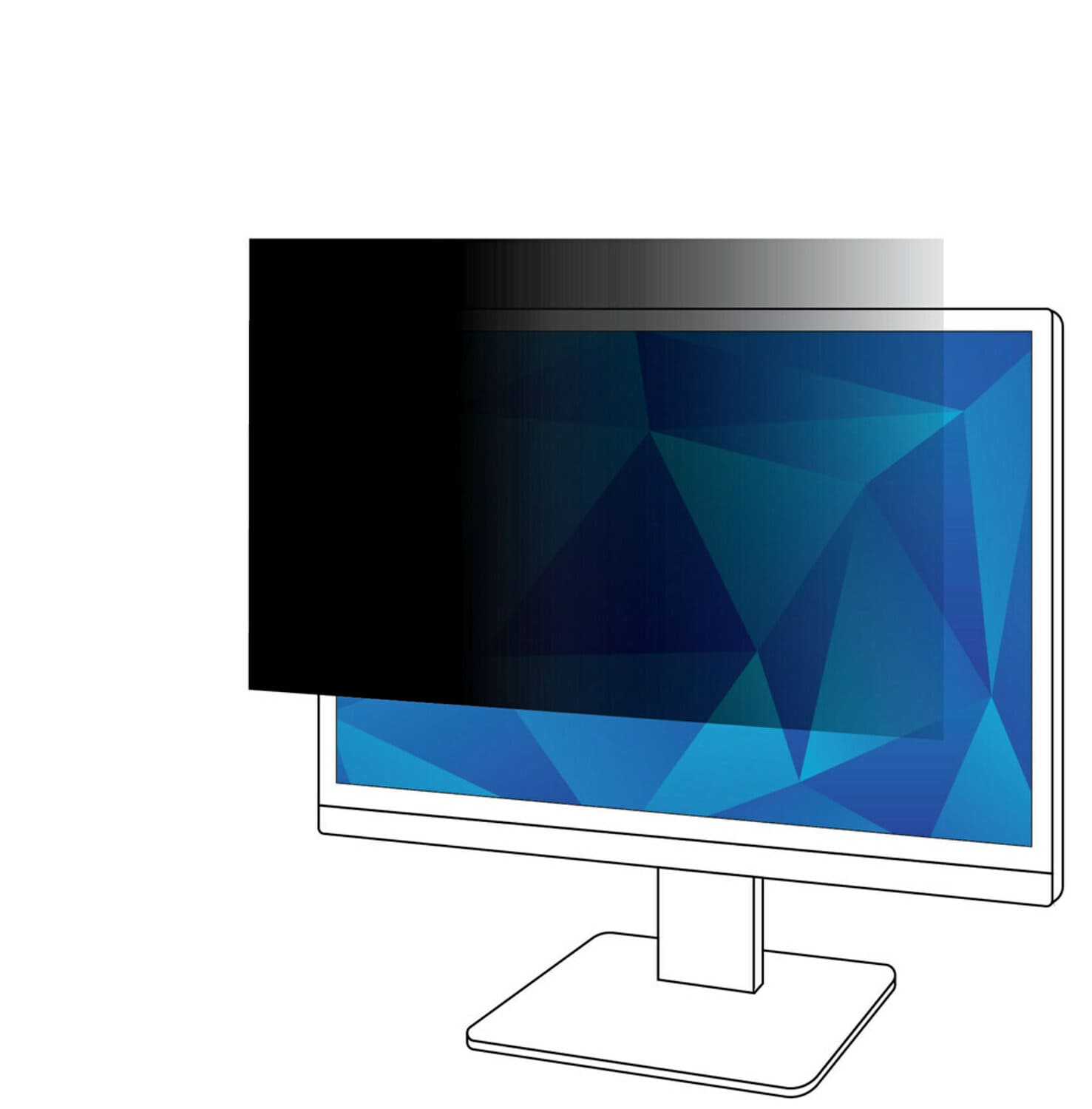 7000031980 - 3M Privacy Filter for 27in Monitor, 16:9, PF270W9B