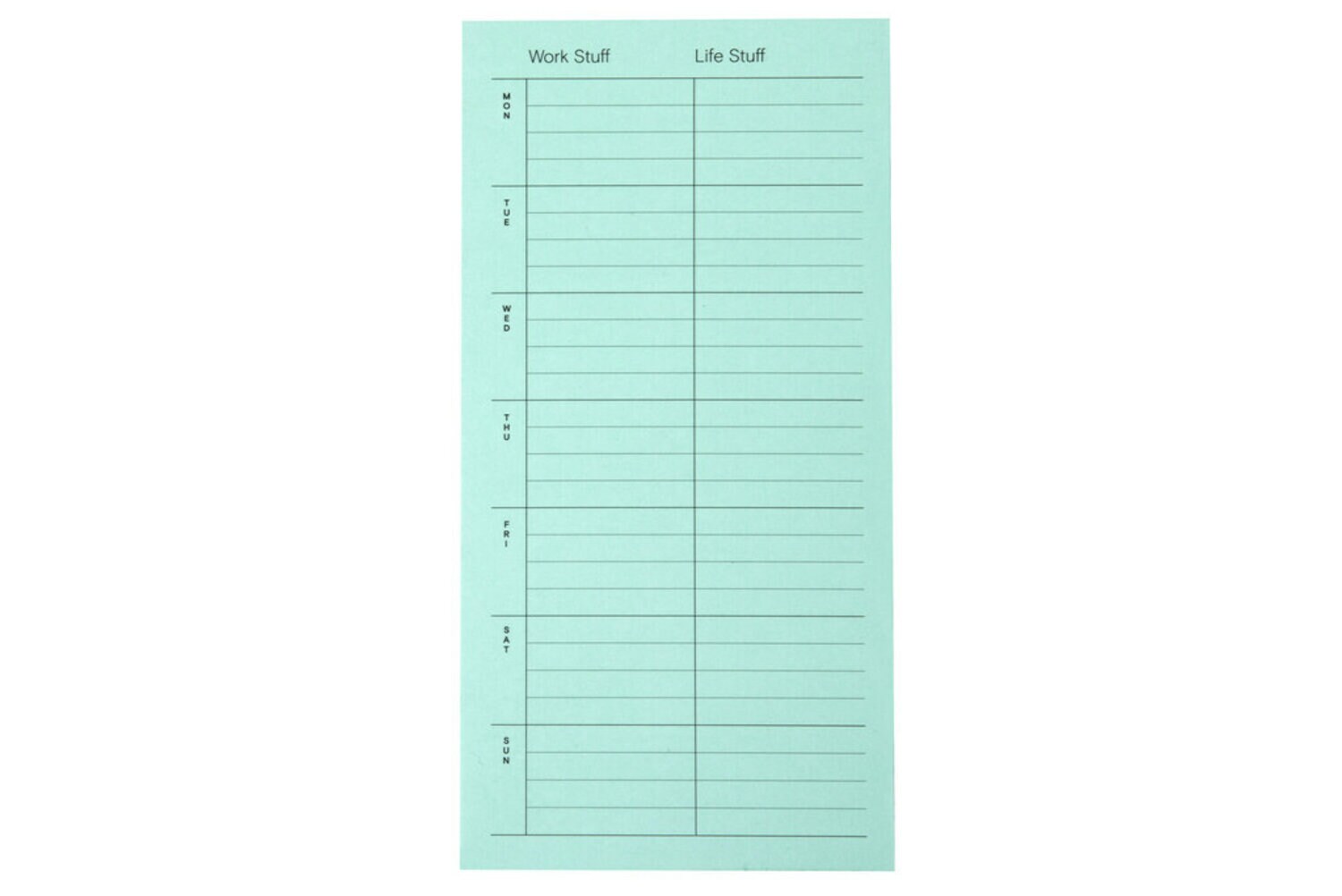 7100288716 - Post-it Planning Notes NTD7-48-1, 3.9 in x 7.7 in (99 mm x 195 mm)