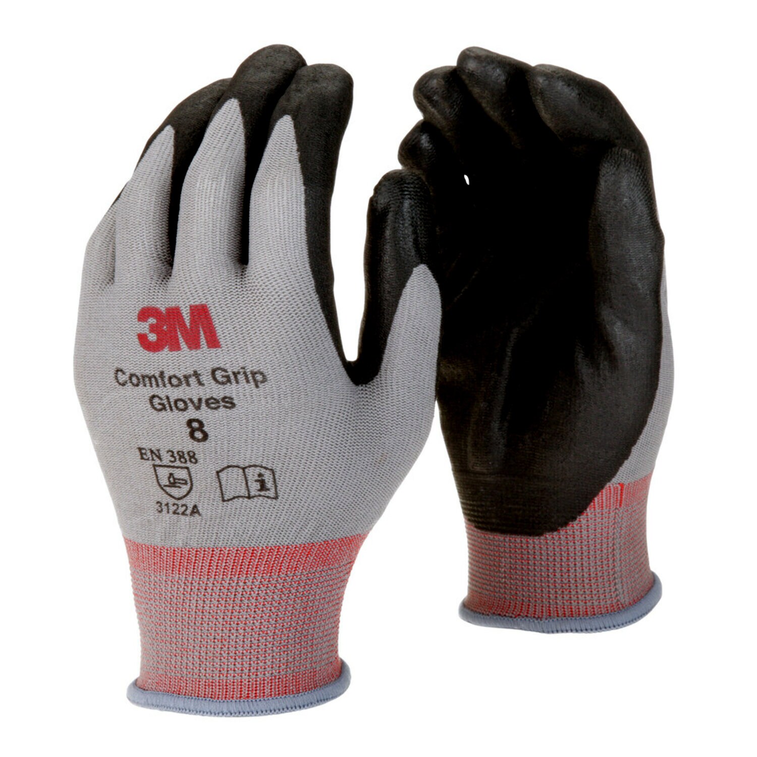 7100034912 - 3M Comfort Grip Glove CGM-GU, General Use, Size M, 120 Pair/Case