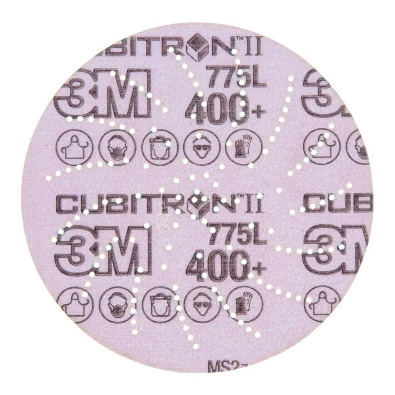 7100145404 - 3M Xtract Cubitron II Film Disc 775L, 400+, 5 in, Die 500LG,
50/Carton, 250 ea/Case