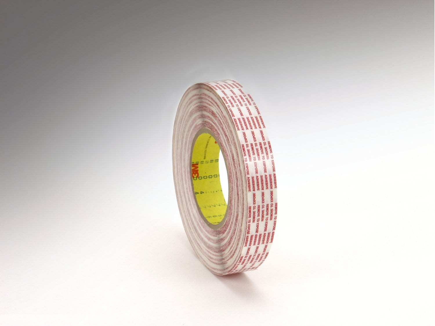7010295386 - 3M Double Coated Tape Extended Liner 476XL, Translucent, 1 in x 60 yd,
6 mil, 36 rolls per case