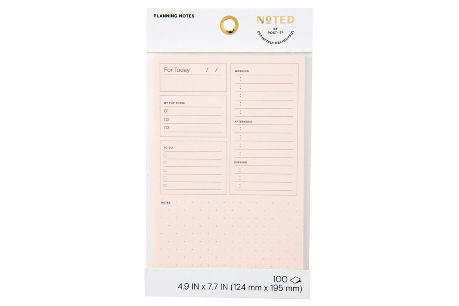 7100305974 - Post-it Planning Notes NTD8-58-1, 4.9 in x 7.7 in (124 mm x 195.5 mm)