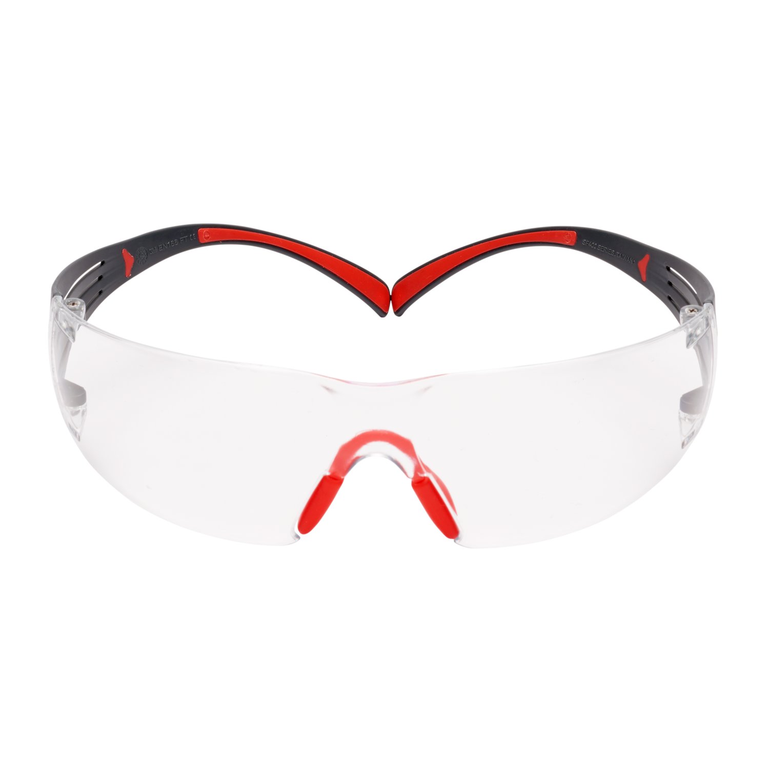 7100158218 - 3M SecureFit Safety Glasses SF401SGAF-RED, Red/Gray, Clear Scotchgard
Anti-fog Lens, 20 EA/Case