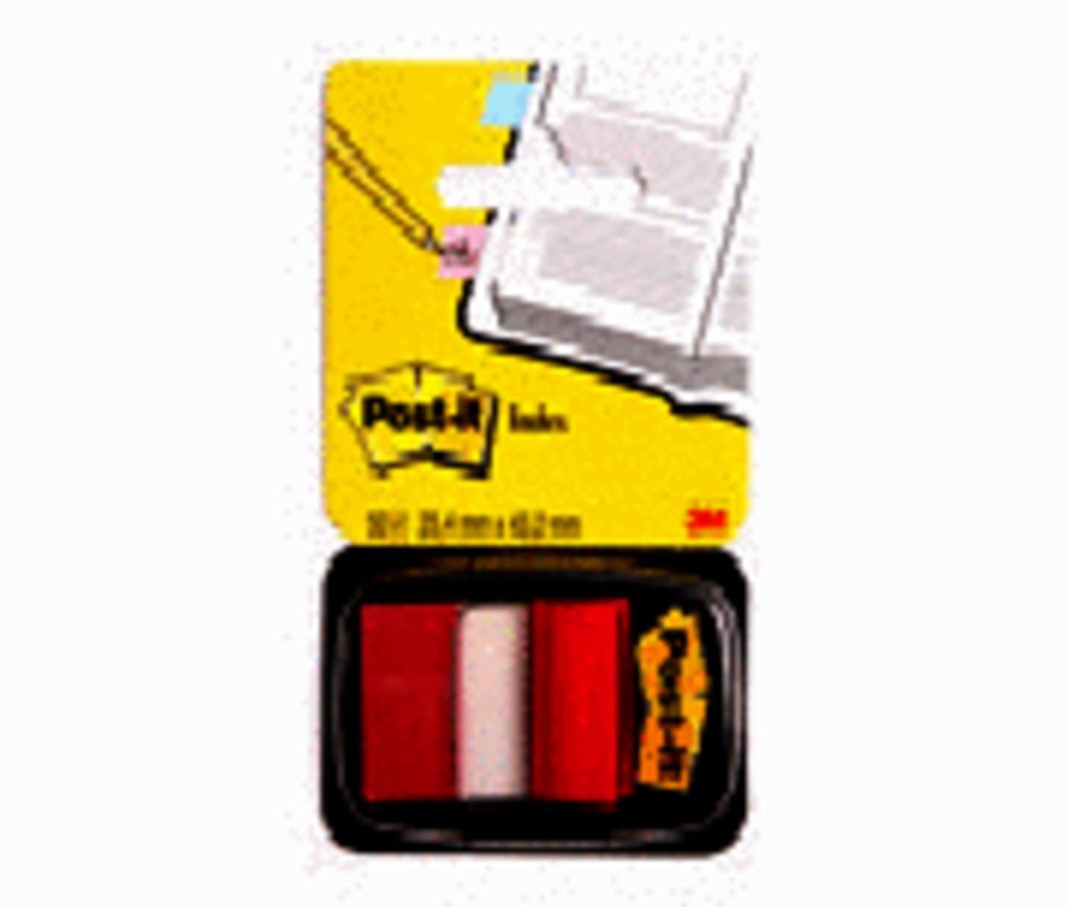 7000144926 - Post-it Flags 680-1 (36) 1 in x 1.7 in (25,4 mm x 43,2 mm) Red
50/dispenser
