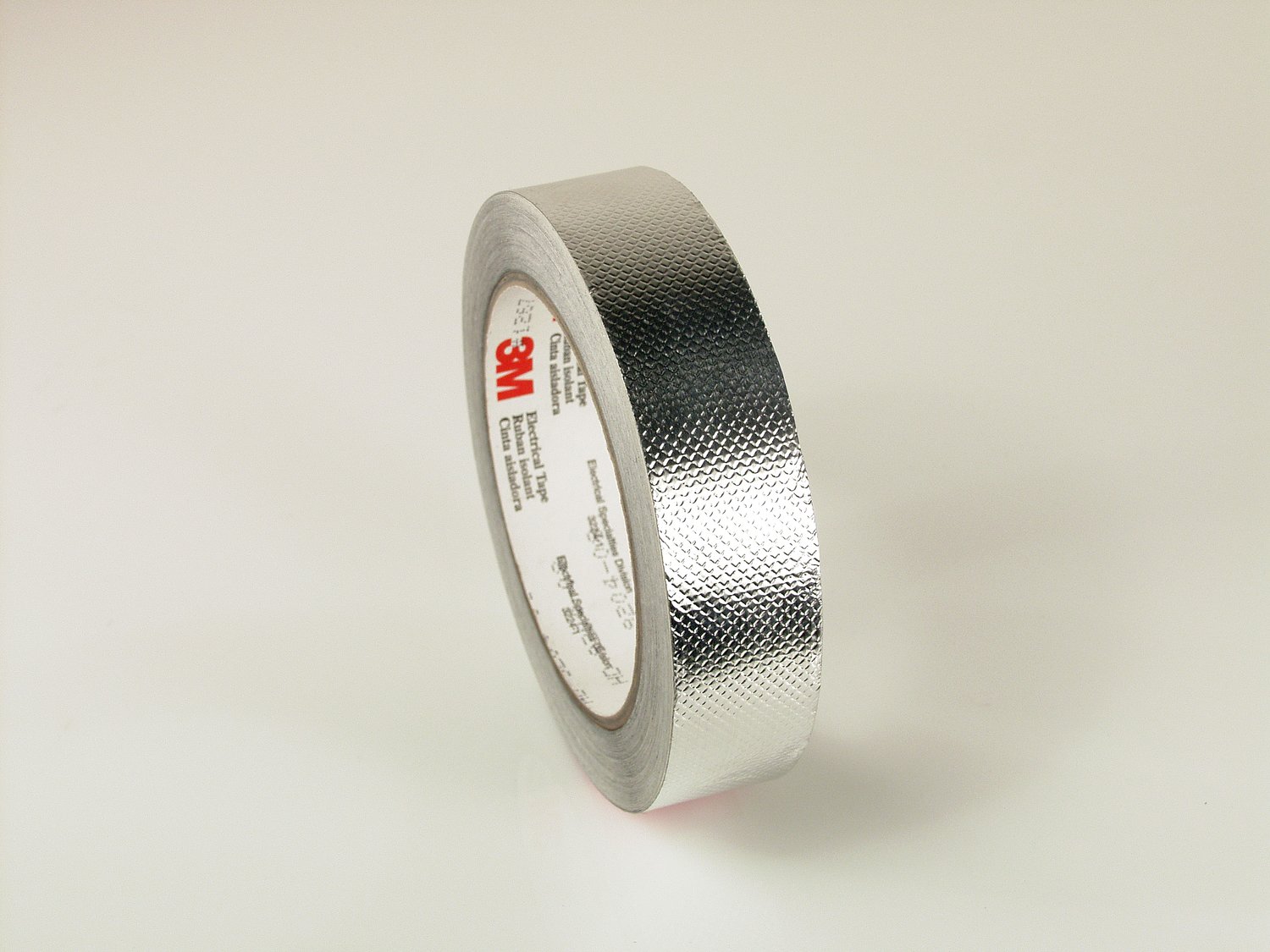 7000132143 - 3M Embossed Aluminum Foil EMI Shielding Tape 1267, 23 in x 18 yd, 3 in
Paper Core, Untrimmed Potted Log Roll, 1 Roll/Case