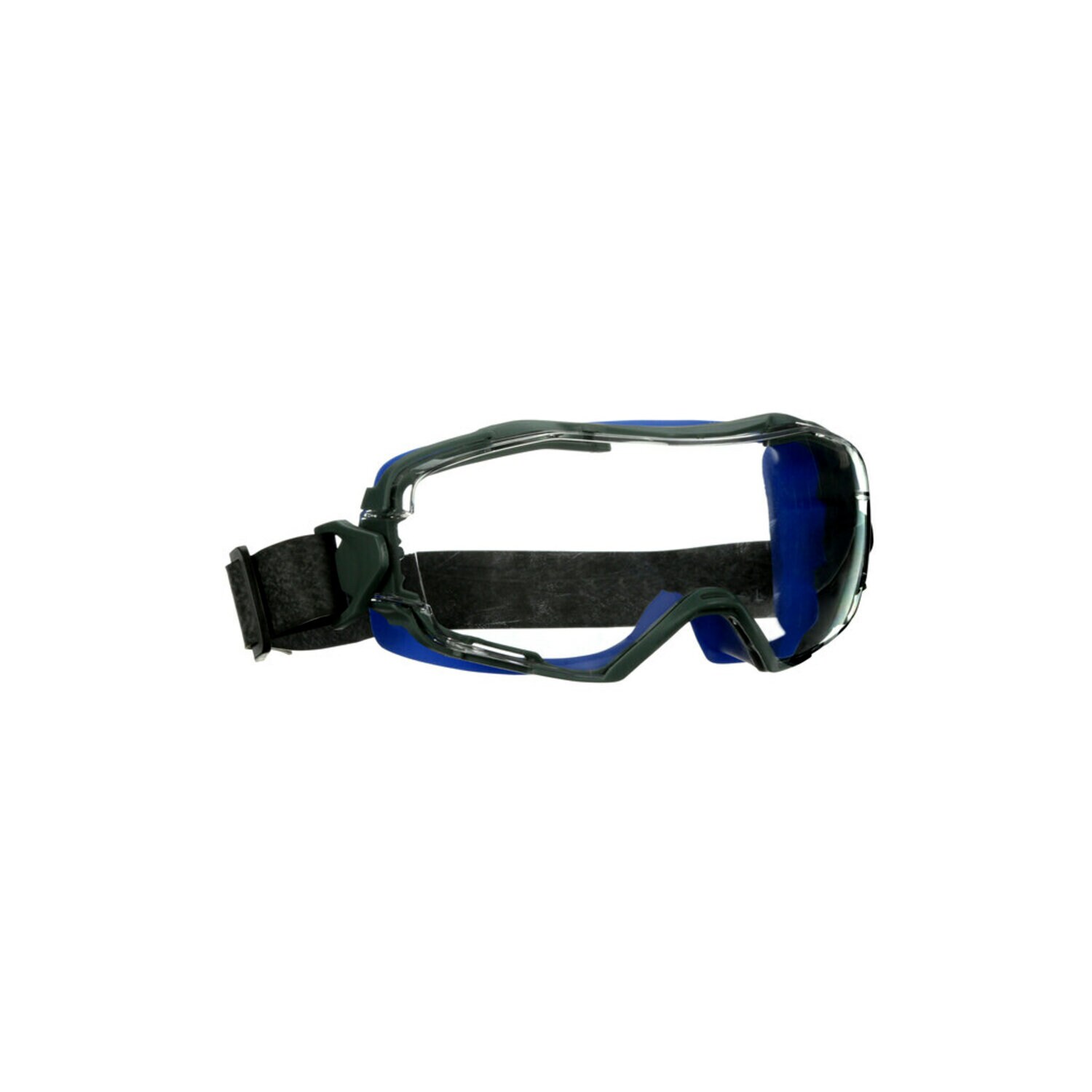 7100191928 - 3M GoggleGear 6000 Series, GG6001NSGAF-BLU, Blue Shroud, Neoprene Strap, Scotchgard Anti-Fog Coating, Clear AF-AS lens, 10ea/cs