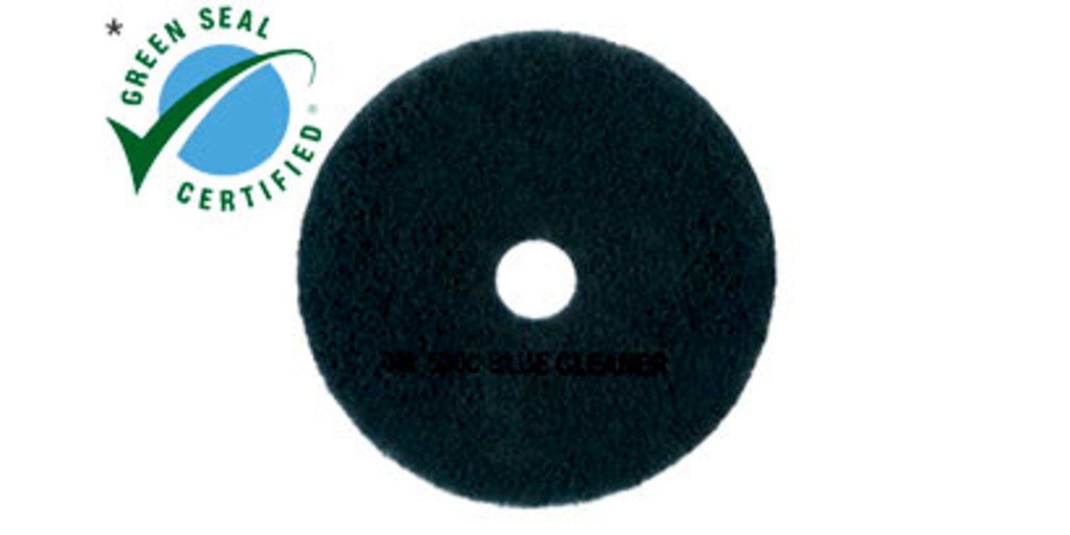 7000042730 - 3M Blue Cleaner Pad 5300, Blue, 355 mm x 82 mm, 14 in, 5 ea/Case