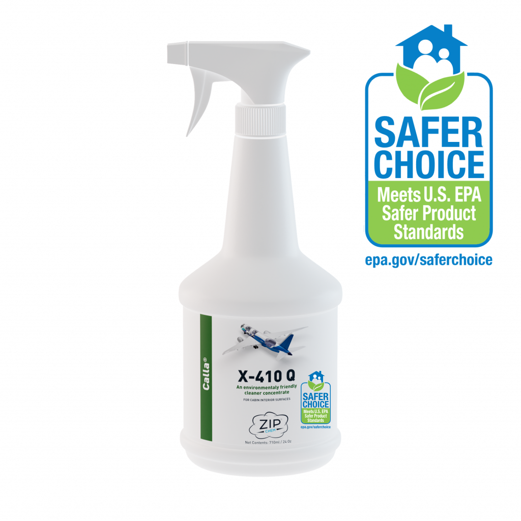  - X-410Q US EPA Safer Choice Interior Cleaner Concentrate - 24 OZ Bottle