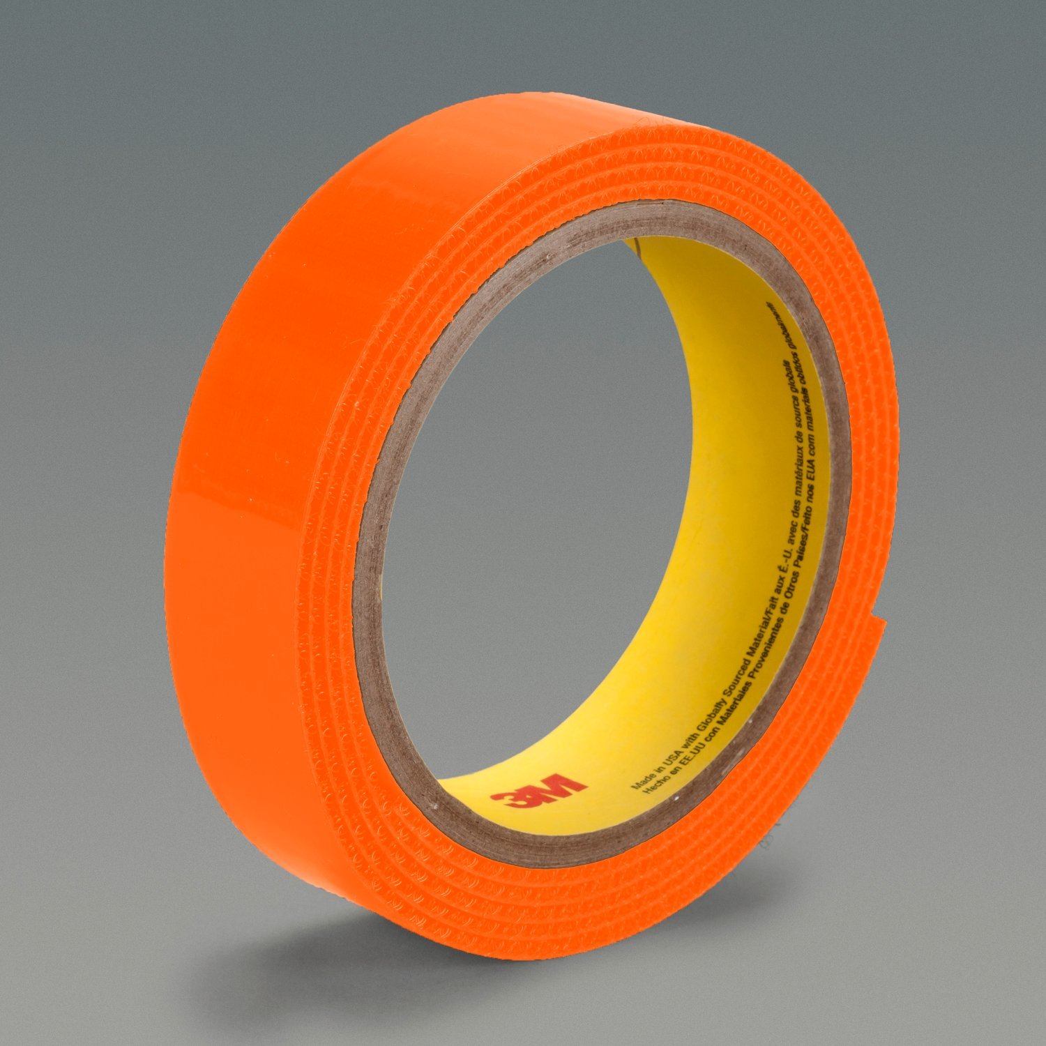 7010295810 - 3M Loop Fastener SJ3401, Orange, 1 in x 50 yd, 12 rolls per case