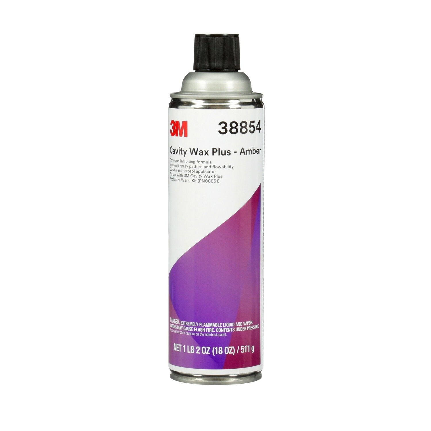 7100211448 - 3M Cavity Wax Plus, 38854, Amber, 18 oz (511 g), 4 cans per case