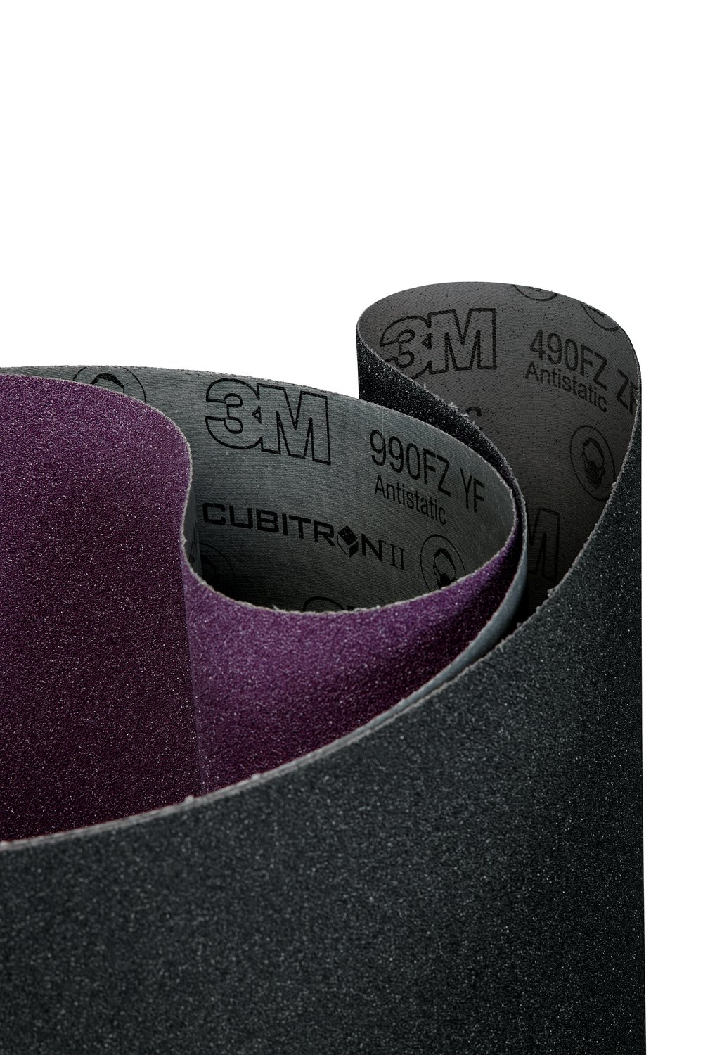 7100246144 - 3M SiC Cloth Belt 490FZ, P24 ZF-weight, 51 in x 110 in, Film-lok, Single-flex