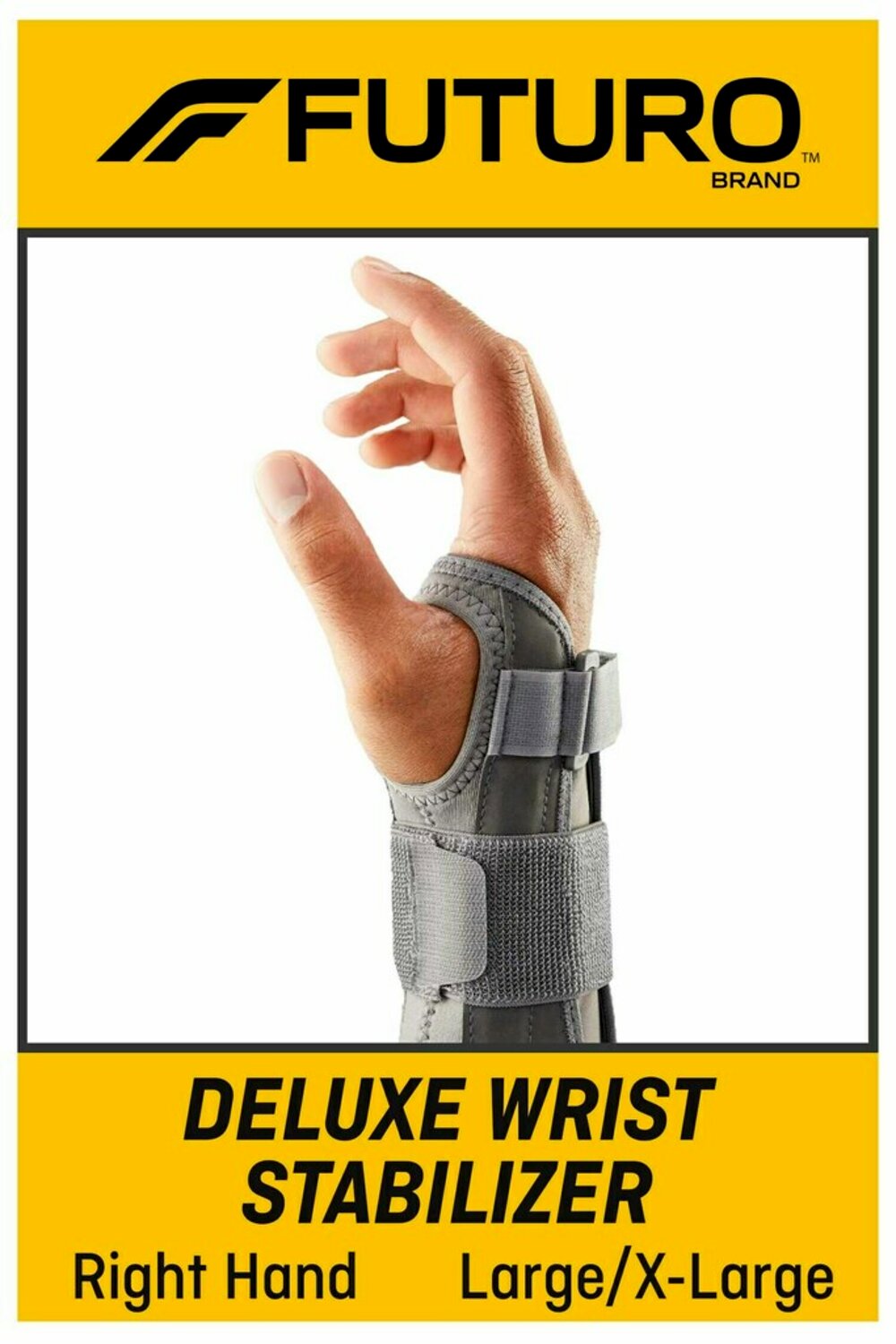 7100160917 - FUTURO Deluxe Wrist Stabilizer Right Hand, 09137ENT, L/XL