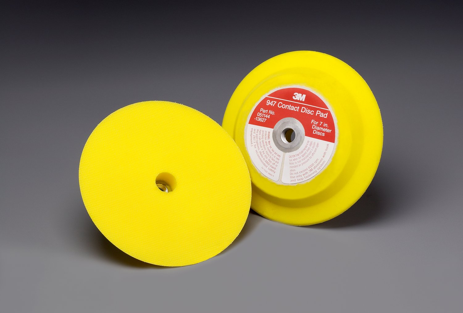 7000028353 - 3M Hookit Disc Pad Holder 947, 7 in x 1 in x 5/8 in 5/8 in-11 Internal, 1 ea/Case