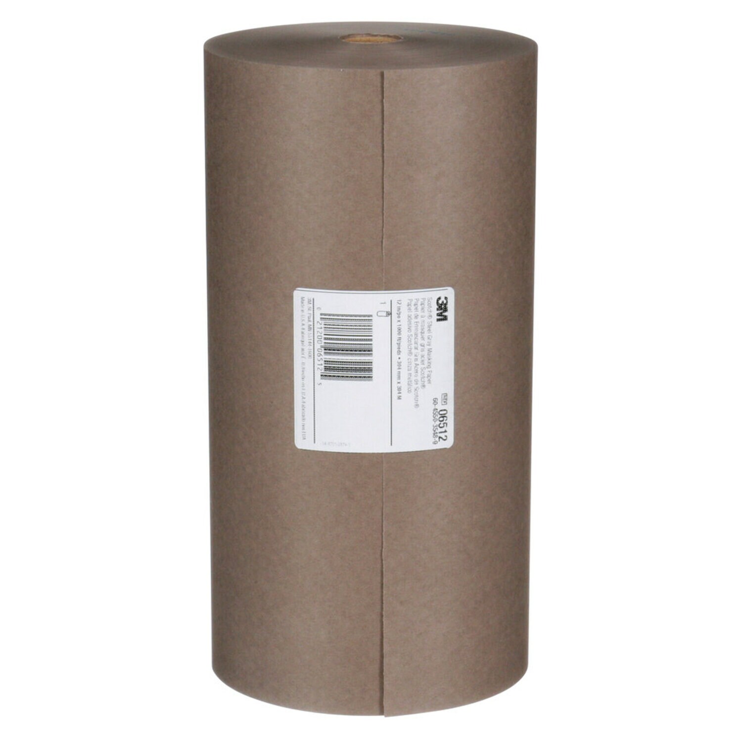 7010327747 - Scotch Steel Gray Masking Paper, 06512, 12 in x 1000 ft, 3 per case