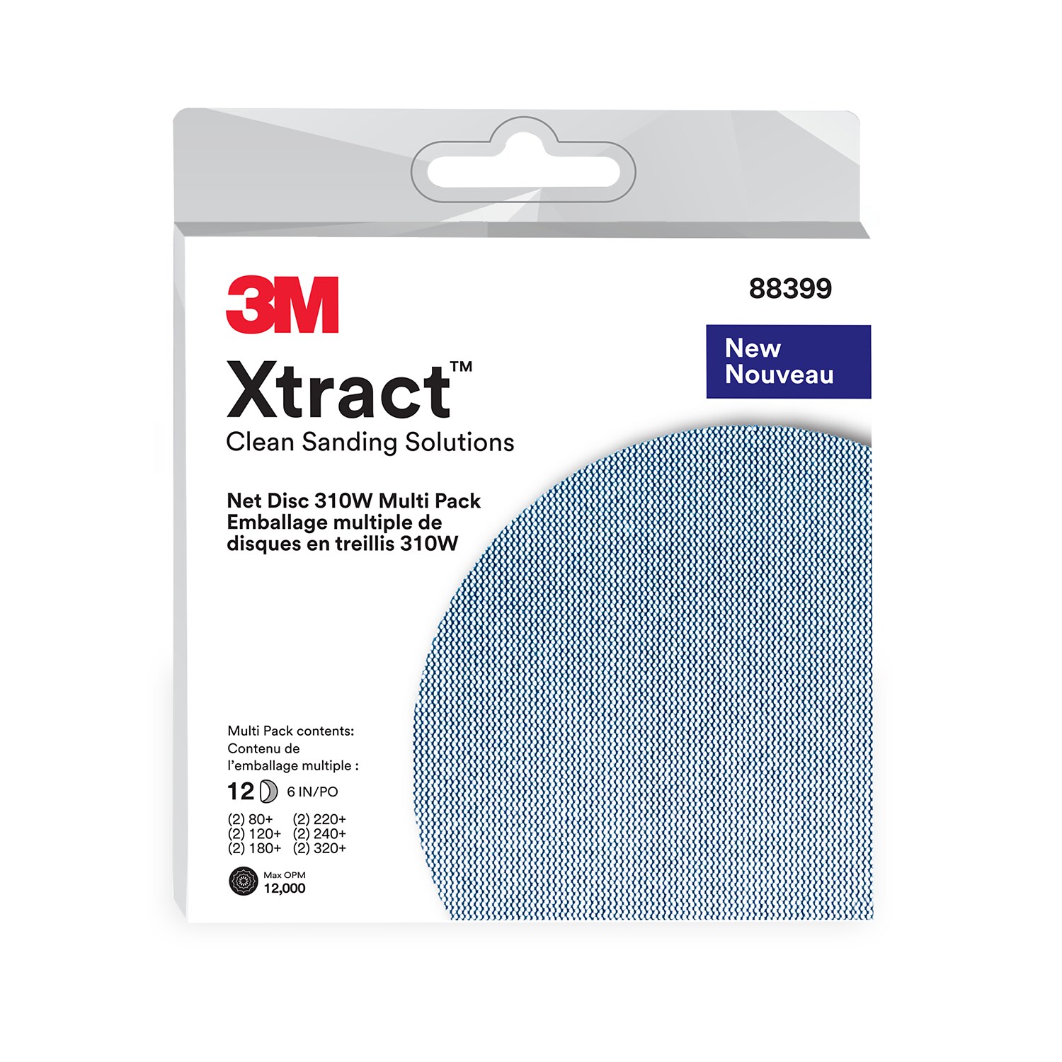 7100288311 - 3M Xtract Net Disc 310W, Multi-Grade, 6 in x NH, Die 600Z, 20 ea/Case, Multi-pack