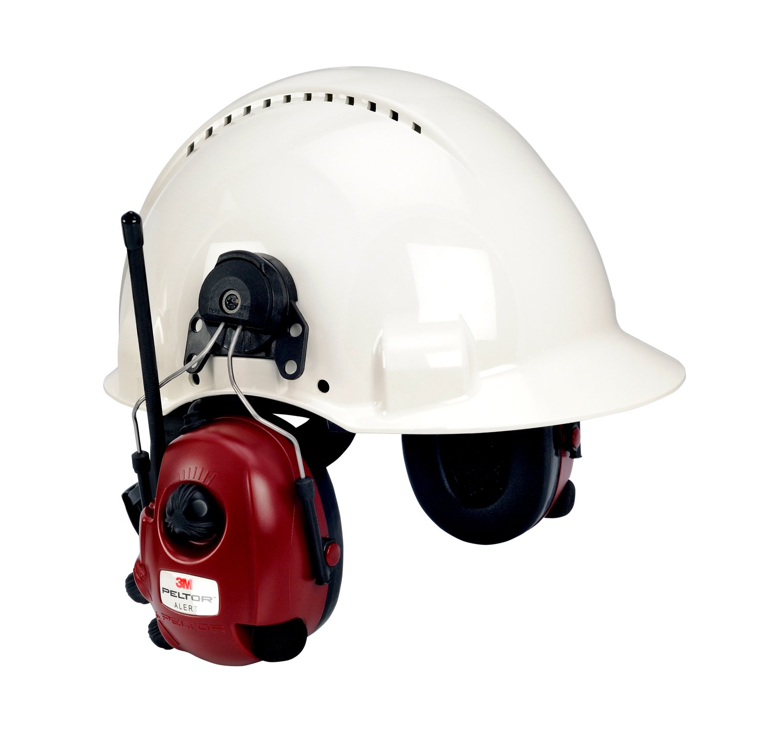 7000108538 - 3M PELTOR ALERT M2RX7P3E2-01, FM-Radio, Level Dependent Headset Helmet Attached, 10 Each/Case