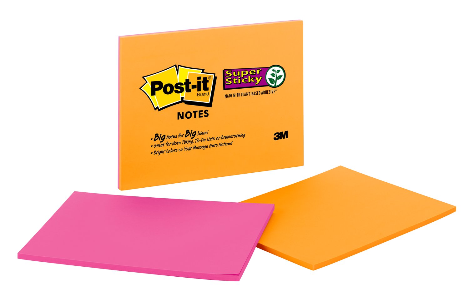 7010332891 - Post-it Super Sticky Notes 6845-SSP-2PK, 8 in x 6 in (203 mm x 152 mm) Rio de Janeiro Collection, Lined, 2 Pads/Pack