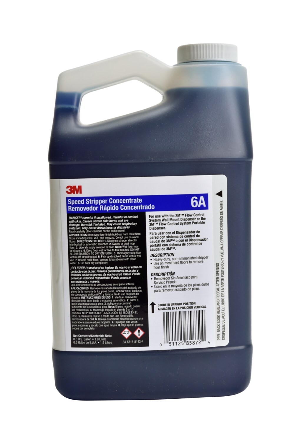 7010386083 - 3M Speed Stripper Concentrate 6A, 0.5 Gallon, 4/Case