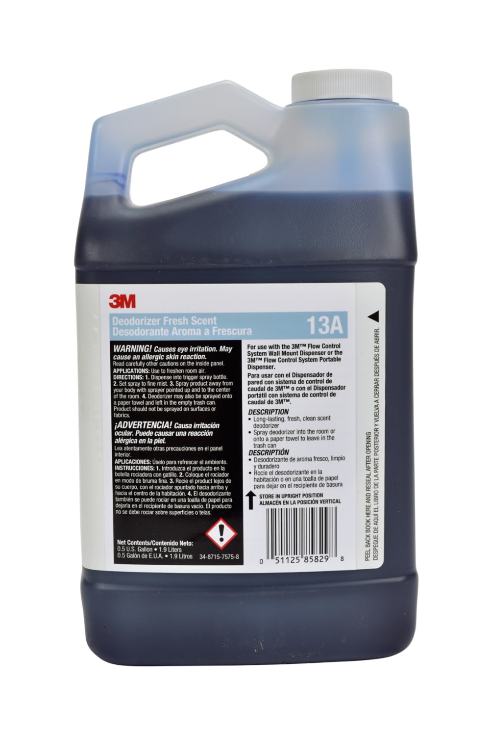 7010341310 - 3M Deodorizer, Fresh Scent Concentrate 13A, 0.5 Gallon, 4/Case