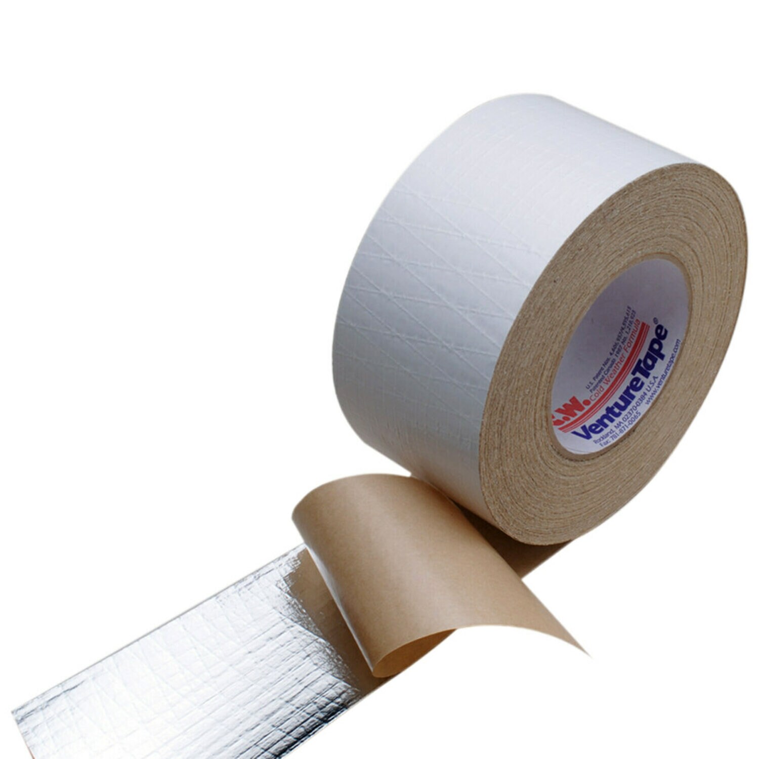 7100043789 - 3M Venture Tape Metal Building Facing Tape 1551CW, White, 72 mm x 45.7 m, 16 Rolls/Case