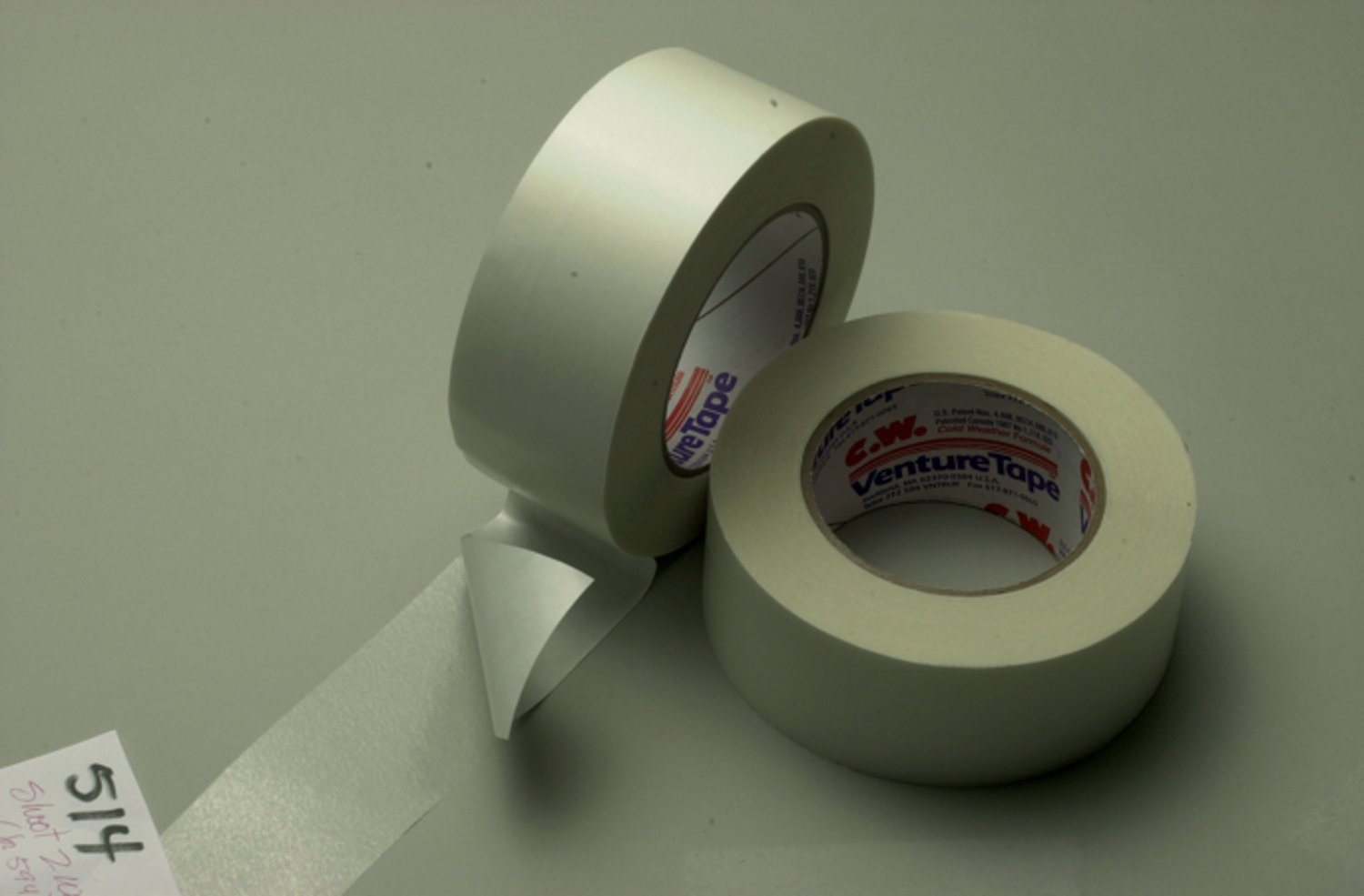7100043890 - 3M Venture Tape Acrylic Transfer Film Tape 594CW, 1 1/2 in x 60 yd, 4 mil, 32 Roll/Case