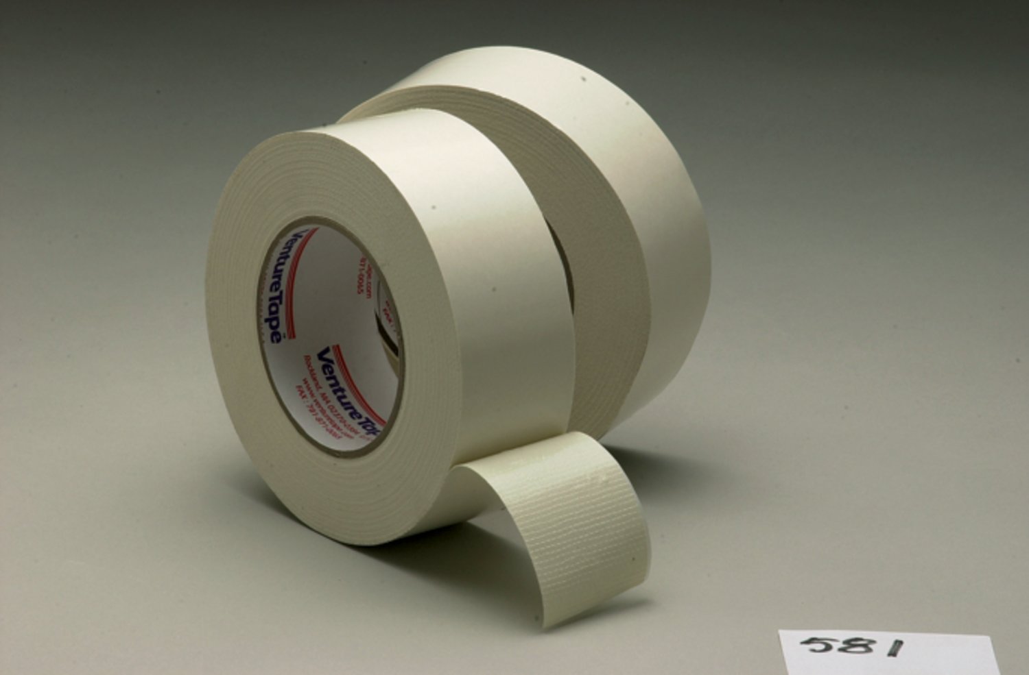 7010378769 - 3M Venture Tape Double Coated Cloth Tape 581, White, 1 3/4 in x 25 yd, 24 Roll/Case