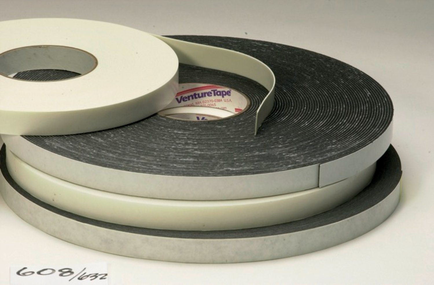 7010337458 - 3M Venture Tape Double Sided Polyethylene Foam Glazing Tape VG1208, Black, 1/2 in x 85 ft, 125 mil, 40 Roll/Case