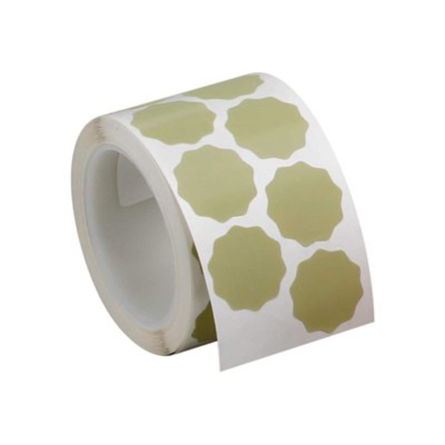 7000103642 - 3M Finesse-it PSA Film Disc Roll 464LA, A3 3MIL, 1-3/8 in x NH, Scallop, Die 143S, 500 Discs/Roll, 4 Rolls/Case