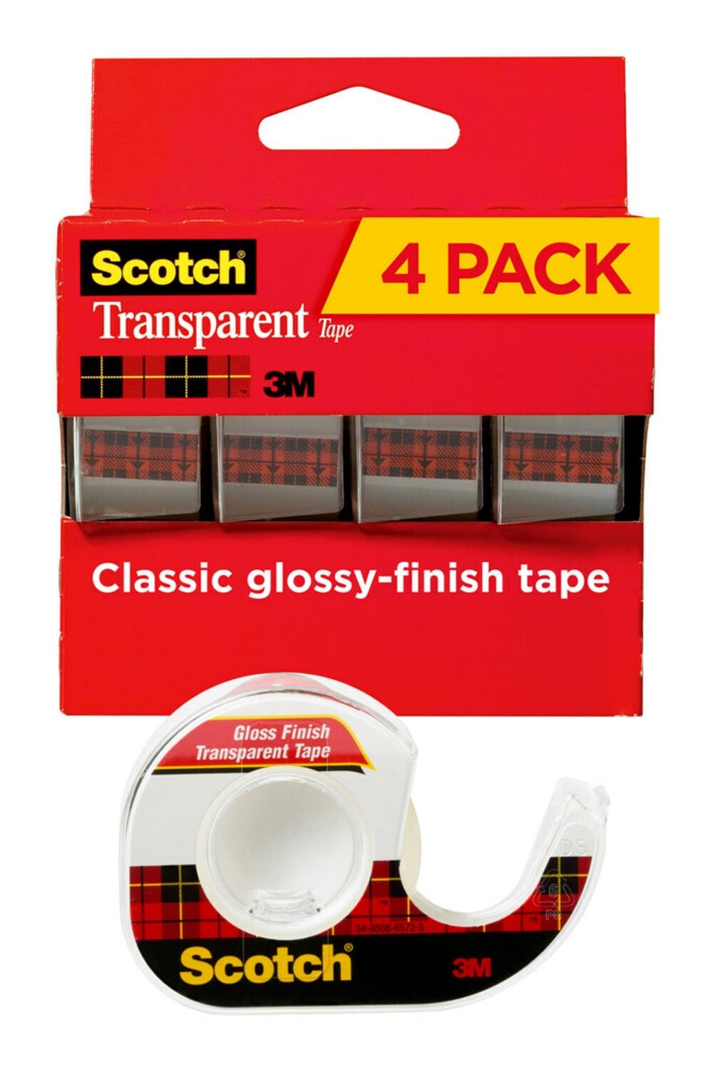 7100198976 - Scotch Transparent Tape 4184, 3/4 in x 850 in (19 mm x 21,5 m)