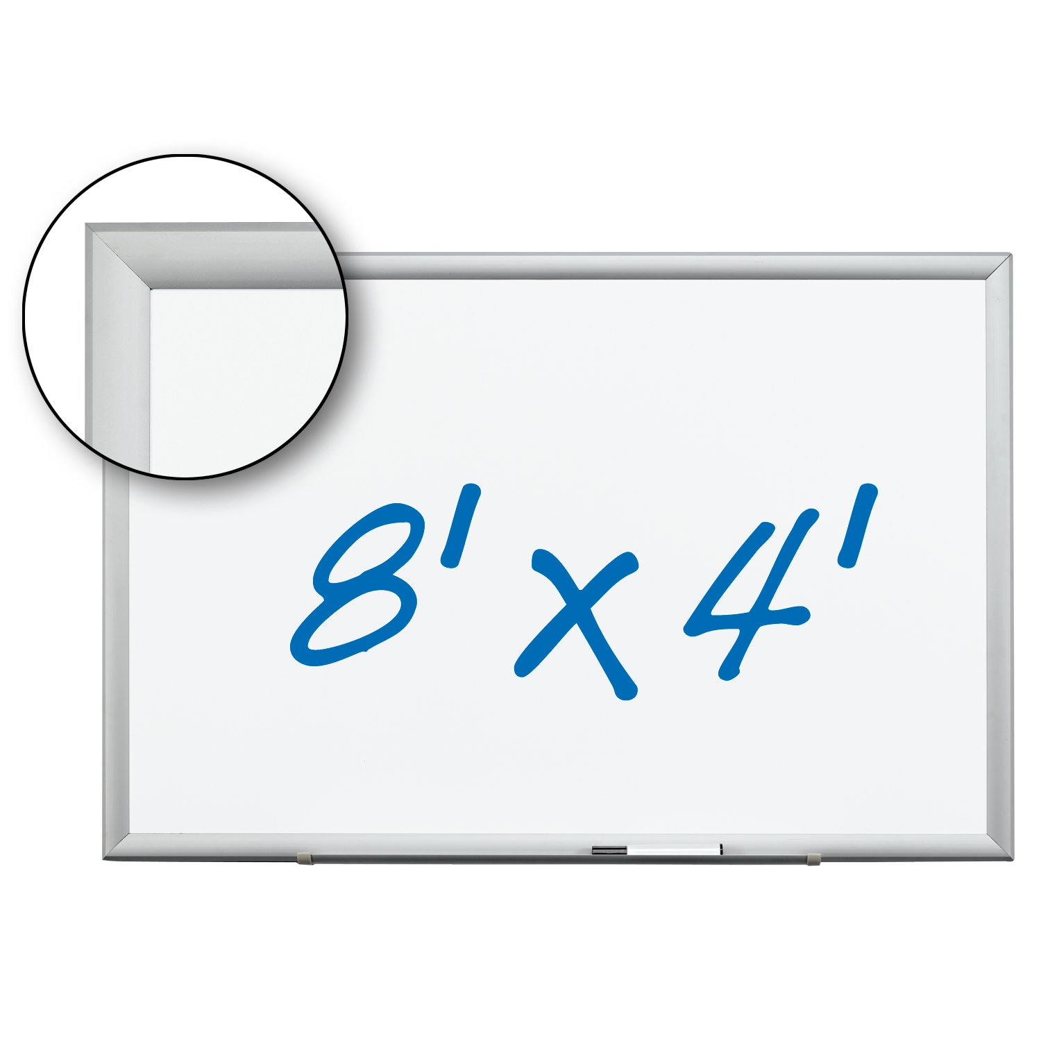 7100031585 - 3M Porcelain Dry Erase Board DEP9648A, 96 in x 48 in x 1 in Magnetic