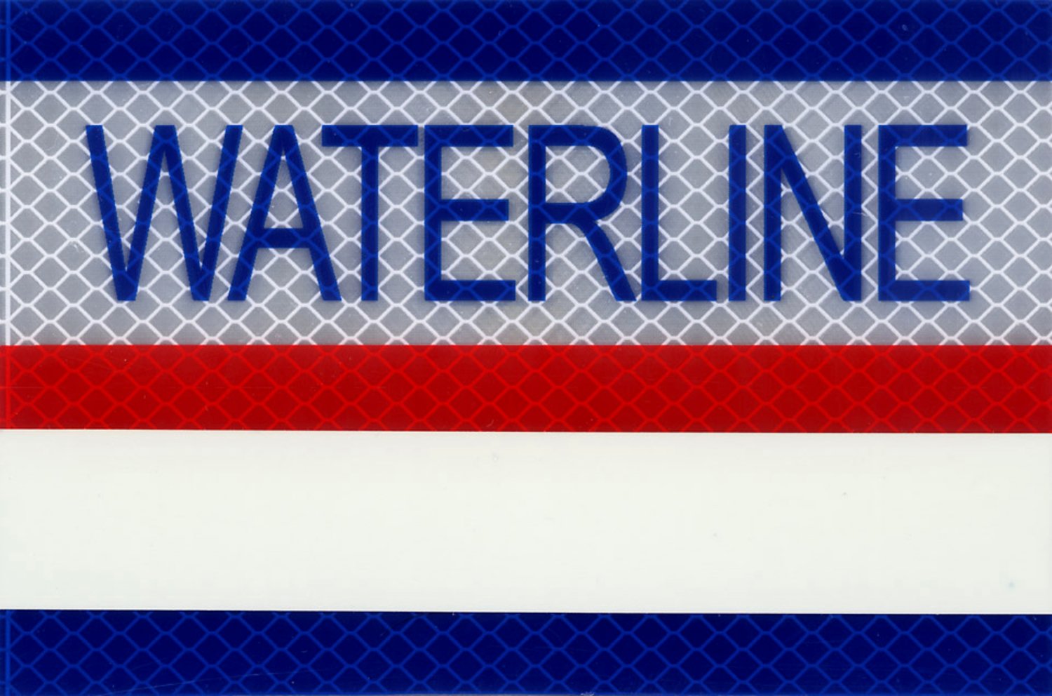 7010293263 - 3M Diamond Grade Damage Control Sign 3MN059DG, "WATER LINE", 6 in x 4 in, 10/Package